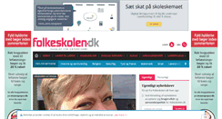 Desktop Screenshot of folkeskolen.dk