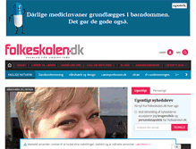 Tablet Screenshot of folkeskolen.dk
